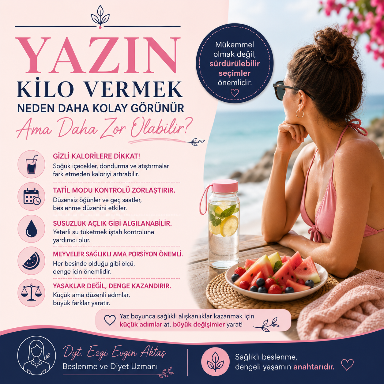 Yazın Kilo Vermek Neden Daha Kolay Görünür Ama Daha Zor Olabilir?